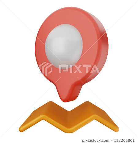 3d location mark gps navigation 3d location mark gps navigation 132202801