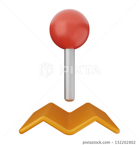 3d location mark gps navigation 132202802