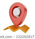 3d location mark gps navigation 132202817