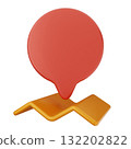 3d location mark gps navigation 132202822