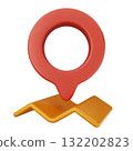 3d location mark gps navigation 132202823