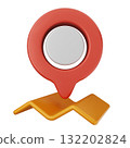 3d location mark gps navigation 132202824