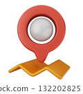 3d location mark gps navigation 132202825