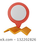 3d location mark gps navigation 132202826