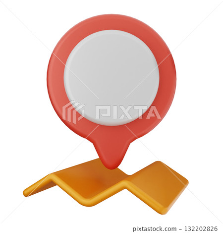 3d location mark gps navigation 132202826