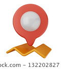 3d location mark gps navigation 132202827