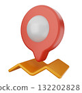 3d location mark gps navigation 132202828