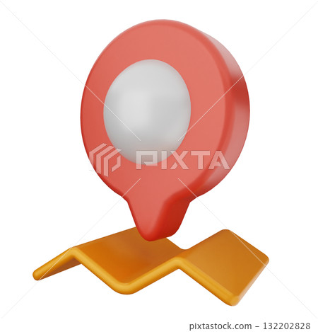 3d location mark gps navigation 3d location mark gps navigation 132202828