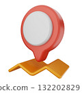 3d location mark gps navigation 132202829