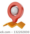 3d location mark gps navigation 132202830