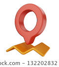 3d location mark gps navigation 132202832