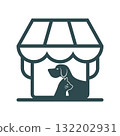 Pet shop logo icon design 132202931