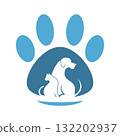 Pet shop logo icon design 132202937