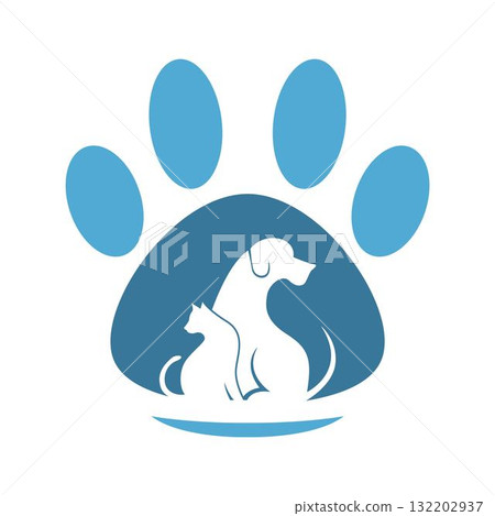 Pet shop logo icon design Pet shop logo icon design 132202937