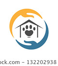 Pet shop logo icon design 132202938