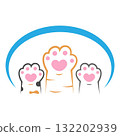 Pet shop logo icon design 132202939