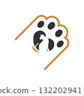 Pet shop logo icon design 132202941
