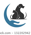 Pet shop logo icon design 132202942