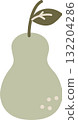 pear fruit of autumn element, flat vector illustration cartoon design 132204286