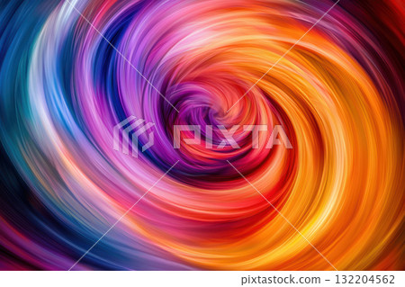 Swirling colors representing energy of marathon running in abstract form 132204562