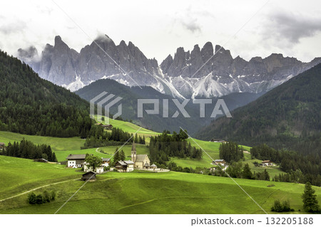 Beautiful landscape of Italian dolomites in summer - Santa Magda 132205188