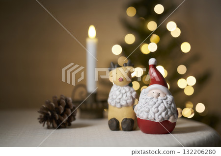 Santa Claus and reindeer Christmas image Santa Claus and reindeer Christmas image 132206280