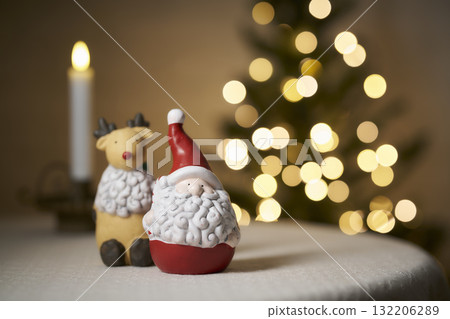 Santa Claus and reindeer Christmas image Santa Claus and reindeer Christmas image 132206289
