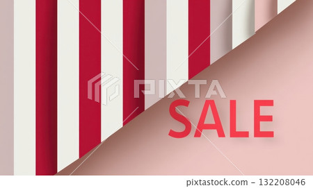 Black Friday abstract background with red and white stripes and SALE text 132208046