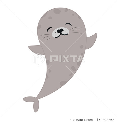 illustration of a seal illustration of a seal 132208262