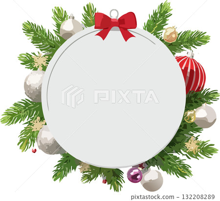 訊息框架（聖誕裝飾/向量） 132208289
