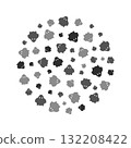 Ghost round concept vector illustration or halloween banner 132208422