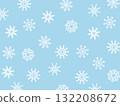 清爽的冬季雪花背景藍色 132208672