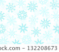 夢幻般的雪花背景白色 132208673