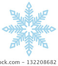雪花圖示藍色 132208682