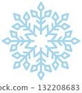 雪花圖示藍色 132208683