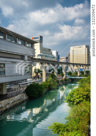 Scenery near Asahi Bridge, Naha City, Okinawa Prefecture 132209472