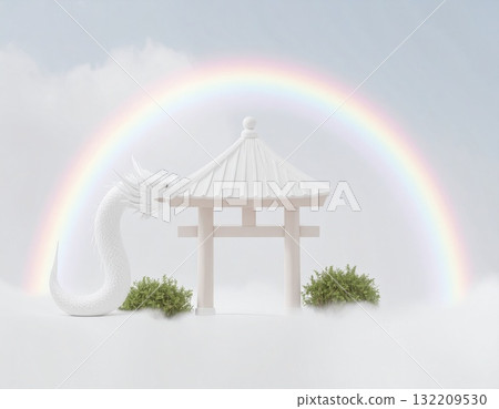 A rainbow in a white world 132209530