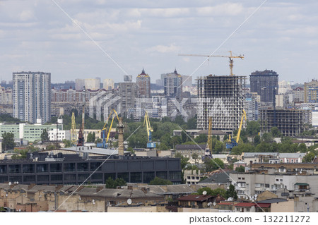 An overhead view of Kyiv historic city center An overhead view of Kyiv historic city center 132211272