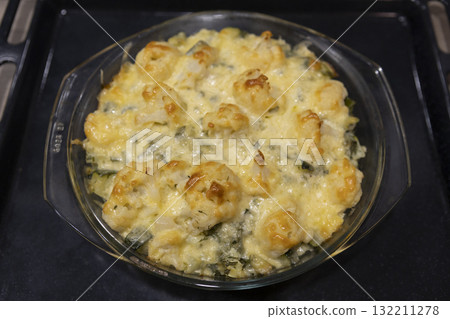 Noodle Casserole with Cheese, Sauce, and Spinach Noodle Casserole with Cheese, Sauce, and Spinach 132211278