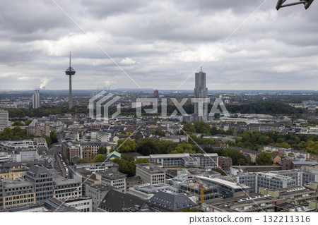 View of Cologne from the tower of Cologne Cathedral View of Cologne from the tower of Cologne Cathedral 132211316