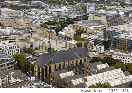 View of Cologne church from the tower of Cologne Cathedral View of Cologne church from the tower of Cologne Cathedral 132211318