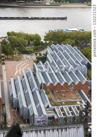 View of Museum Ludwig from the tower of Cologne Cathedral 132211323