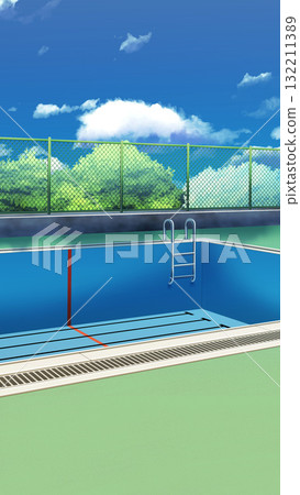 Poolside without water 132211389