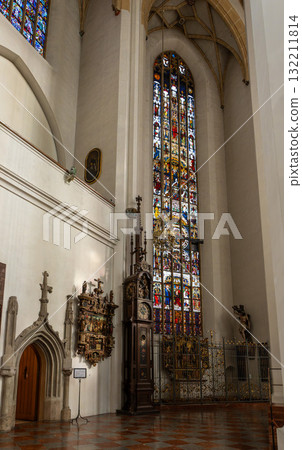Indoor view of Frauenkirche church in Munich, Germany. Indoor view of Frauenkirche church in Munich, Germany. 132211814