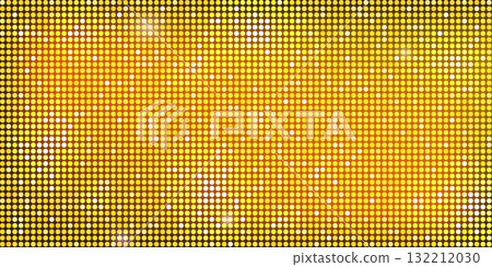 Abstract disco ball gold mosaic pattern background. Golden mirror glitter texture and sequin shine. Yellow neon sparkle background with light reflection. Vector festive discoball ornament design Abstract disco ball gold mosaic pattern background. Golden mirror glitter texture and sequin shine. Yellow neon sparkle background with light reflection. Vector festive discoball ornament design 132212030