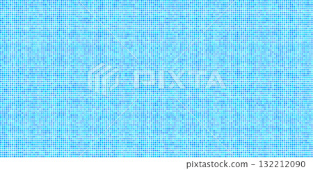 Blue ceramic pool tile background with square mosaic texture. Bathroom or kitchen wall design with pixel grid pattern. Flat seamless swimming pool vector illustration Blue ceramic pool tile background with square mosaic texture. Bathroom or kitchen wall design with pixel grid pattern. Flat seamless swimming pool vector illustration 132212090