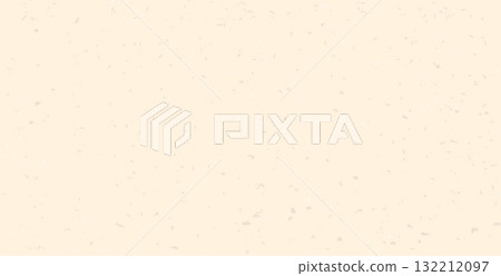 Beige grainy biodegradable paper texture background. Rice paper with speckles. Craft recycle material. Neutral tone background with noise dust. Pale eggshell backdrop. Natural vector illustration 132212097