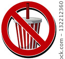 No Soft Drinks Allowed Warning Symbol 132212360
