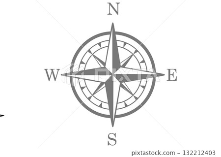 Gray compass with transparent background Gray compass with transparent background 132212403