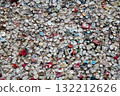 chewing gums forming a colorful urban mosaic 132212626